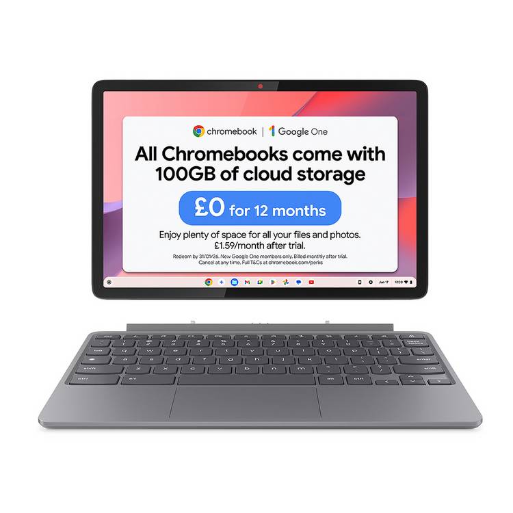 Lenovo IdeaPad Duet 3 Chromebook 10.95in, imported from the UK