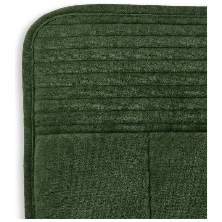 Habitat velvet quilted bedspread green king (British brand)