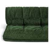 Habitat velvet quilted bedspread green king (British brand)