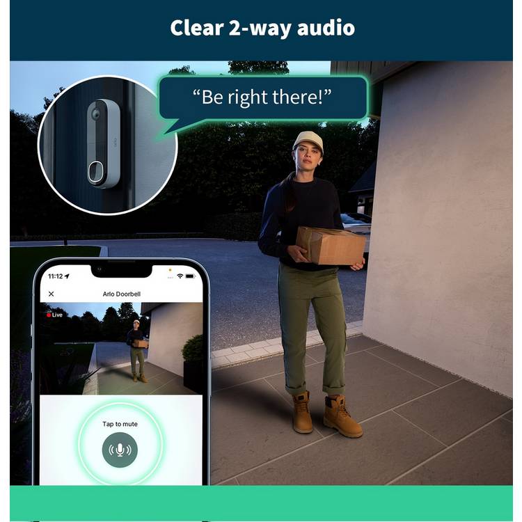 Arlo video doorbell Essential 2K, UK version