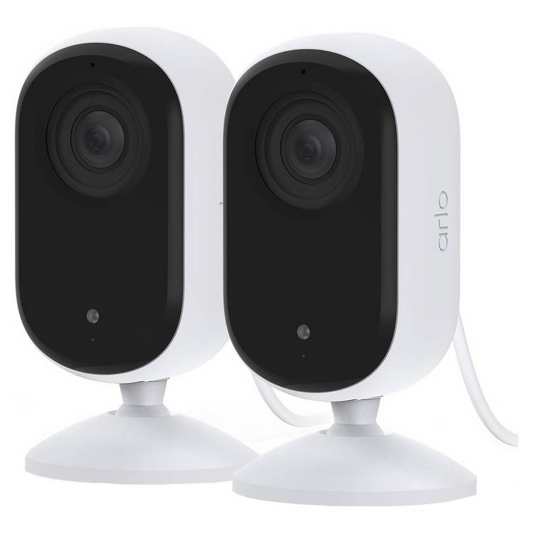 Arlo Essential 2K indoor security camera pack of 2, UK version