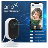 Arlo Essential 2K indoor security camera pack of 2, UK version