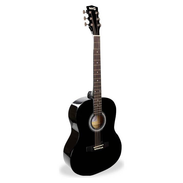 RockJam acoustic guitar package black full size, imported from the UK