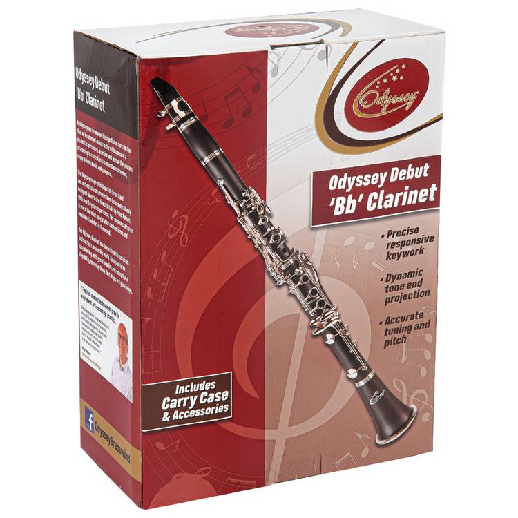 Odyssey Debut Bb clarinet outfit with hard foam case, imported from the UK