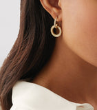 Boodles yellow gold diamond earrings 1.20ct, imported from the UK