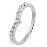 Argos Revere Sterling Silver Cubic Zirconia Wishbone Ring- Buy online at McGrocer