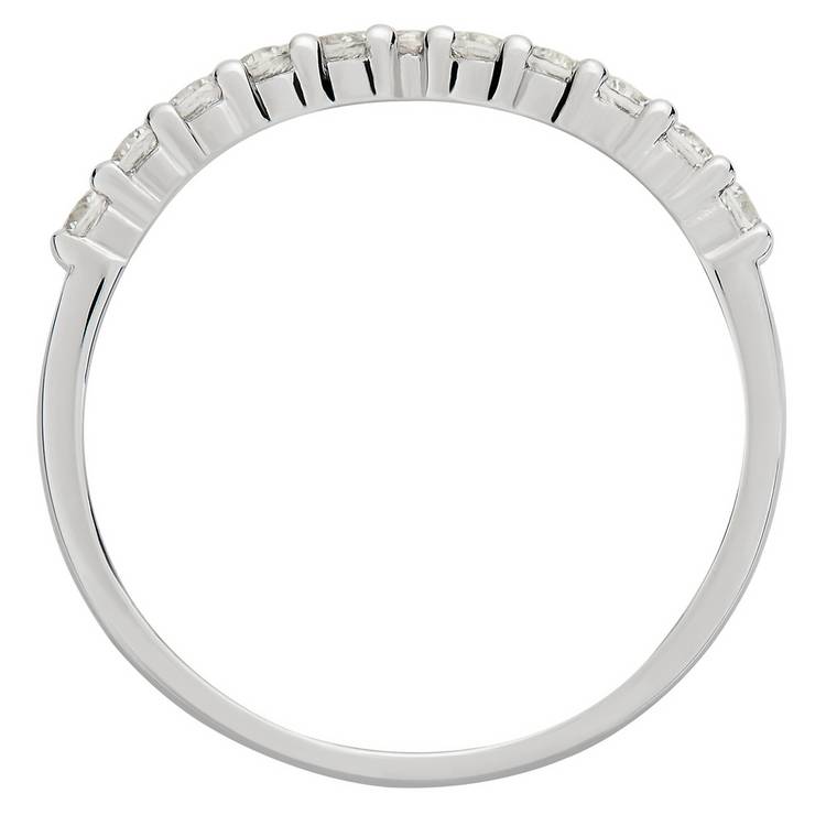 Revere sterling silver wishbone ring cubic zirconia (British brand)