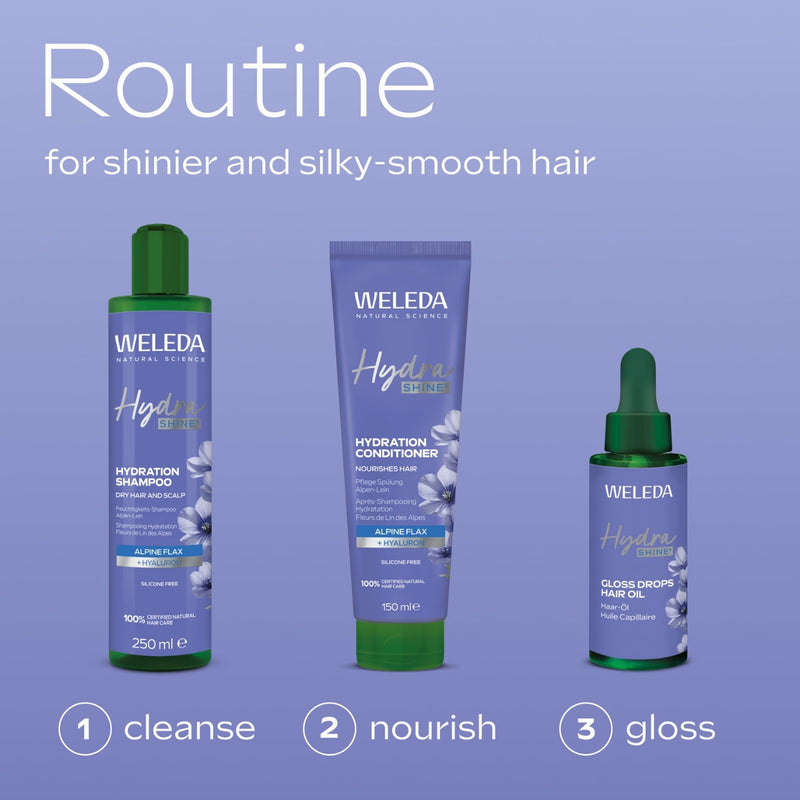 Weleda Hydra Hair Care Shampoo 250ml, imported from the UK