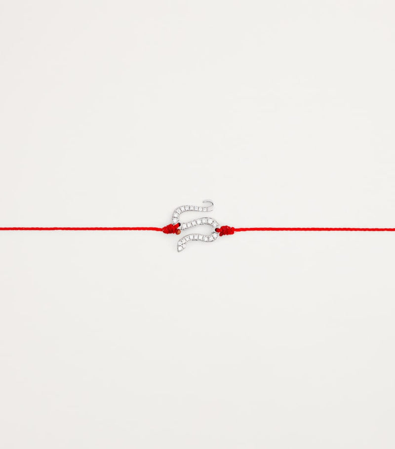 Redline white gold diamond snake bracelet, UK version