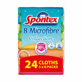 Spontex microfibre cloths 24 pack (British brand)