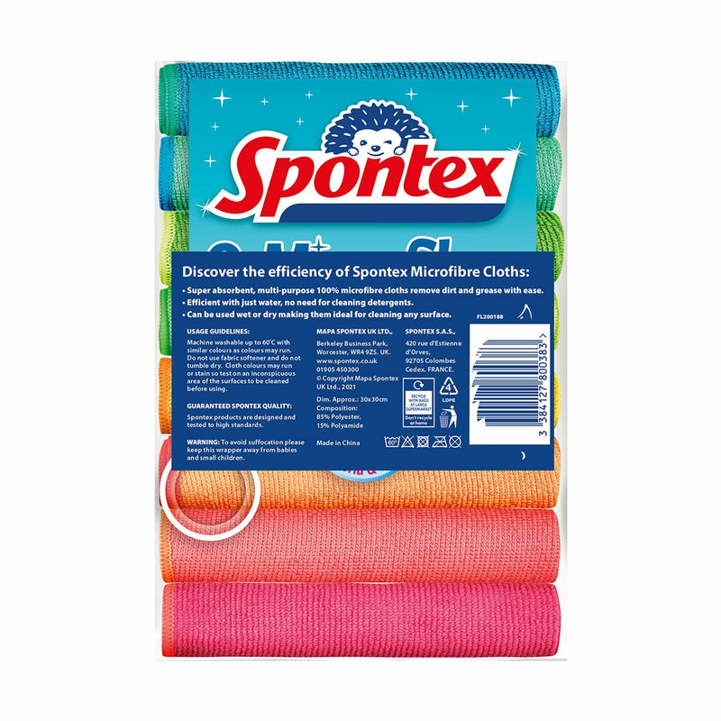 Spontex microfibre cloths 24 pack (British brand)