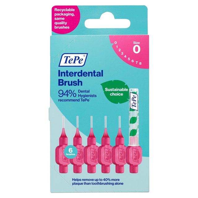 TePe Interdental Brush 0.4mm   6 per pack GOODS M&S