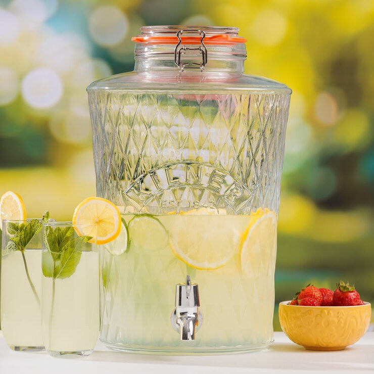 Kilner Diamond drinks dispenser 8 litre, UK version
