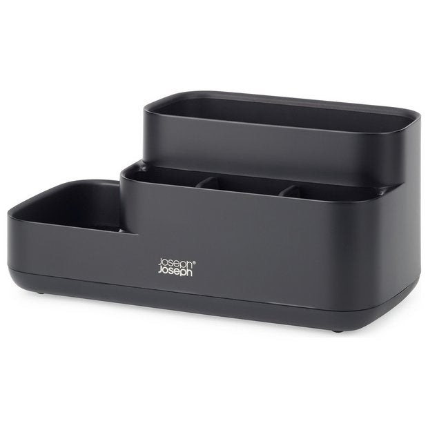Joseph Joseph black bathroom caddy Easystore storage organiser - British product
