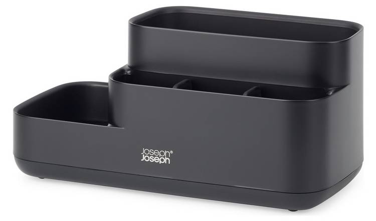 Joseph Joseph black bathroom caddy Easystore storage organiser - British product