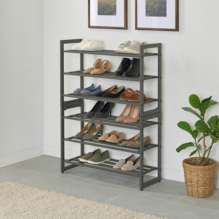 Neatfreak 3 tier shoe storage rack charcoal grey, imported from the UK