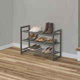 Neatfreak 3 tier shoe storage rack charcoal grey, imported from the UK