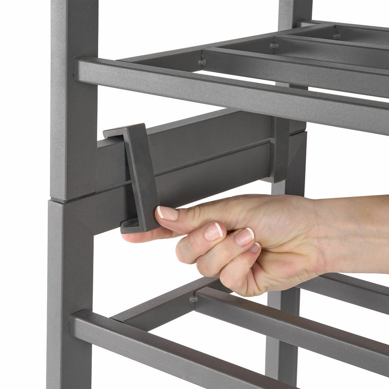 Neatfreak 3 tier shoe storage rack charcoal grey, imported from the UK
