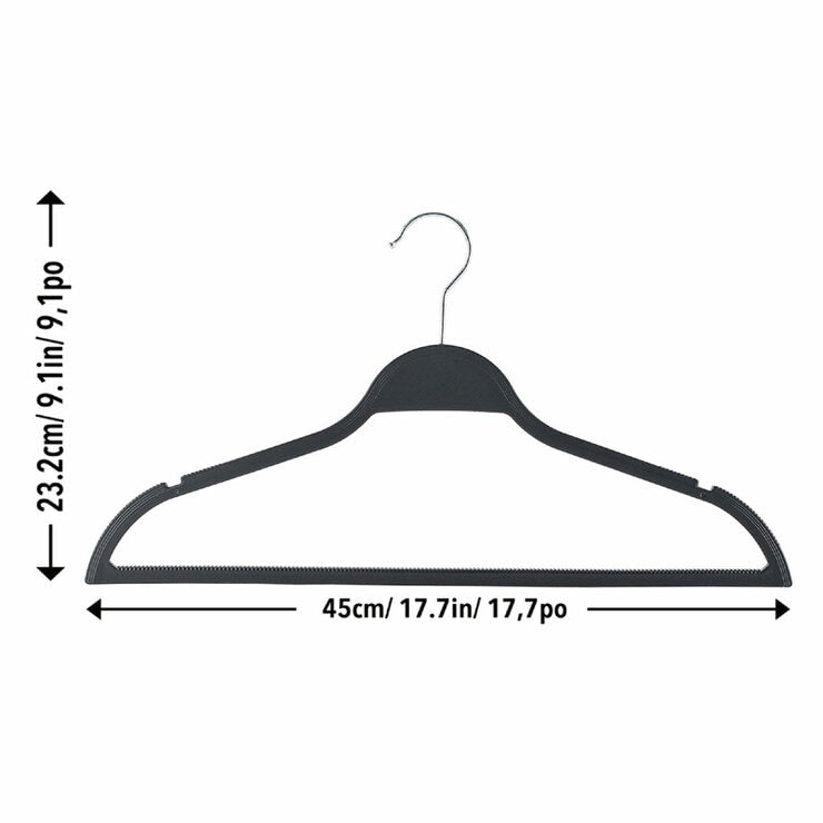 Standby non-slip rubberized hangers 50 pack, UK version