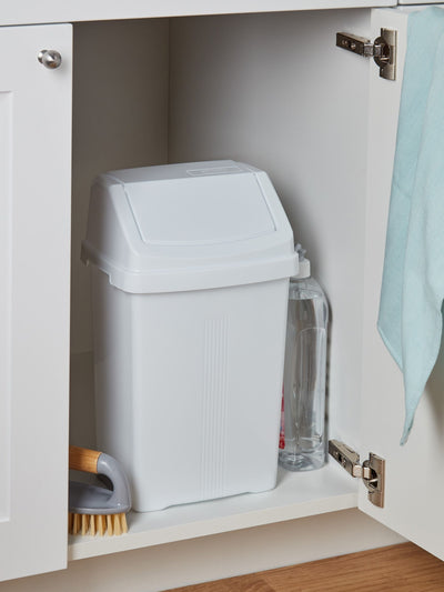 Wham White Casa Swing Bin 8L