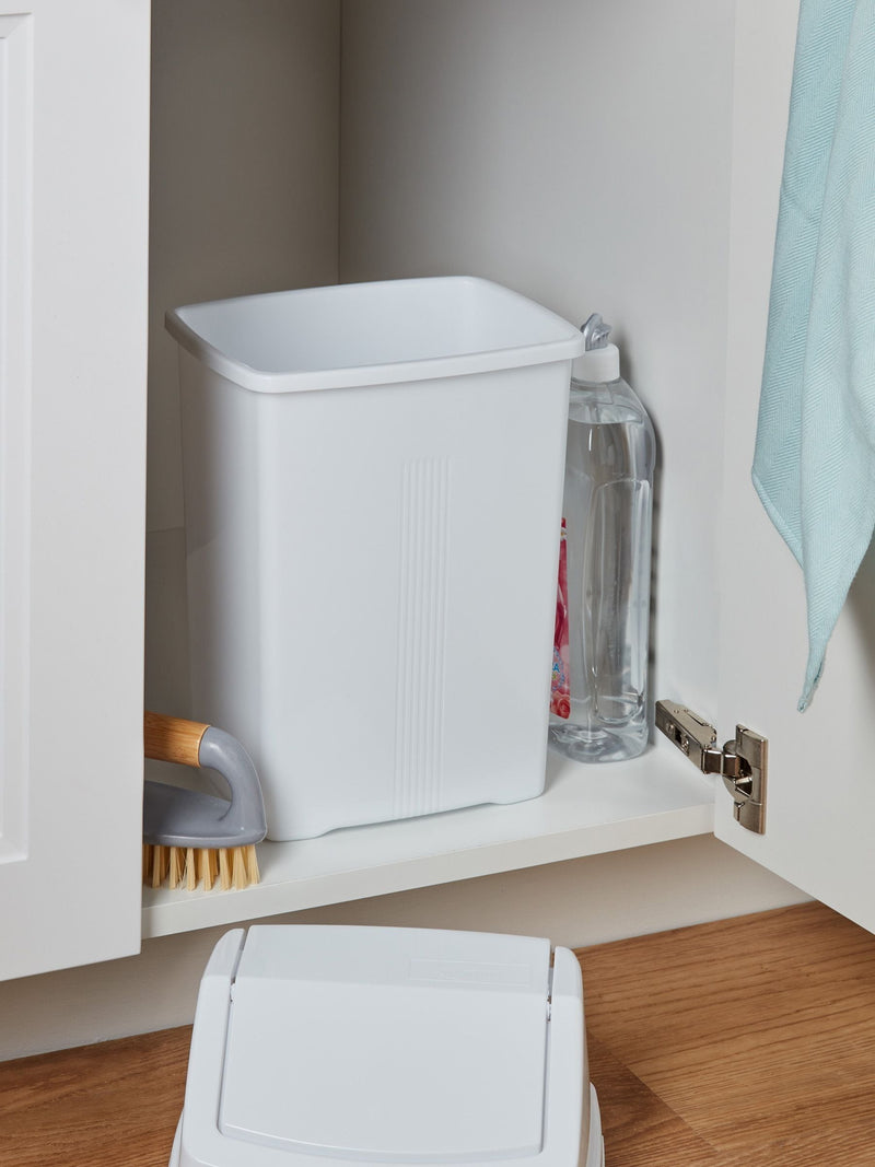 Wham White Casa 8L Plastic Swing Bin