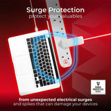 Masterplug surge protected extension lead 6 socket 5m cable, UK version