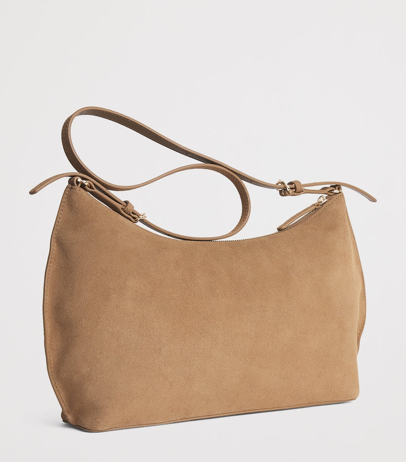 Claudie Pierlot suede shoulder bag H24cm, imported from the UK