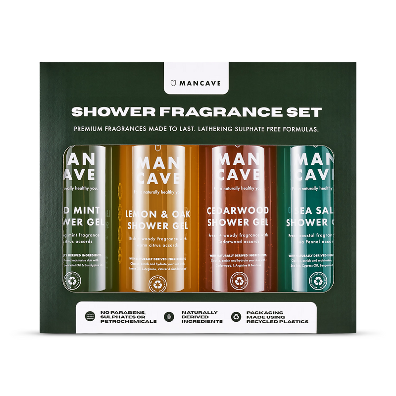 ManCave shower gel fragrance set 4x500ml - British product