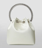 Jimmy Choo satin Bon Bon top-handle bag, imported from the UK