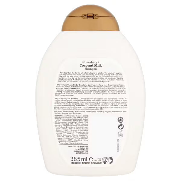 OGX Coconut Milk Shampoo 385ml - British product