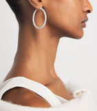 Harrods white gold diamond hoop earrings 5.84ctw, UK version