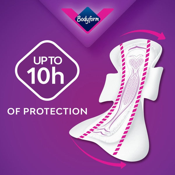 Bodyform Ultra Goodnight Sanitary Towels Extra Large 9 pack - British product