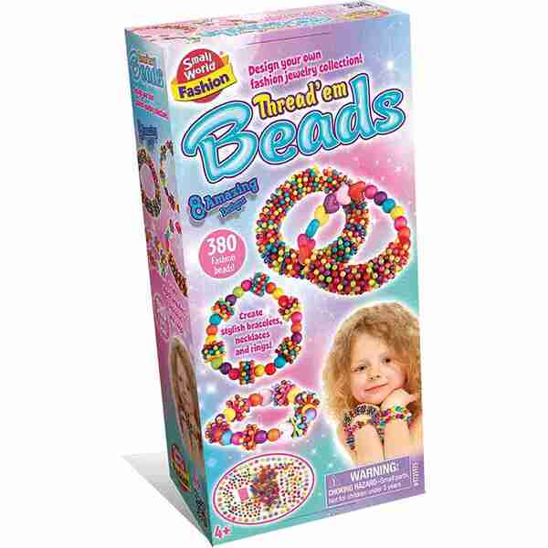 Small World Toys Thread Em Beads craft kit - British product