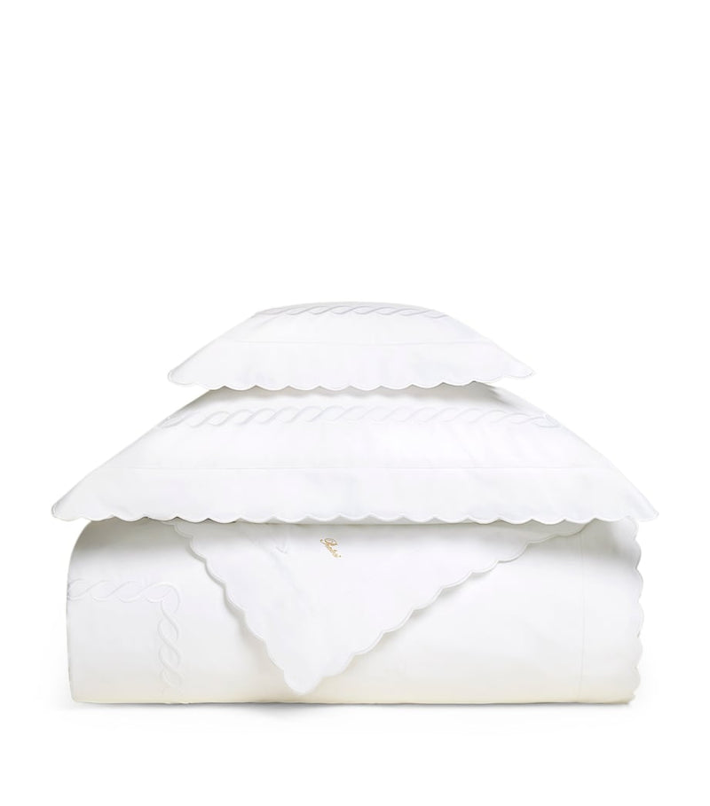 Pratesi Treccia Oxford pillowcase 30cm x 40cm, UK version