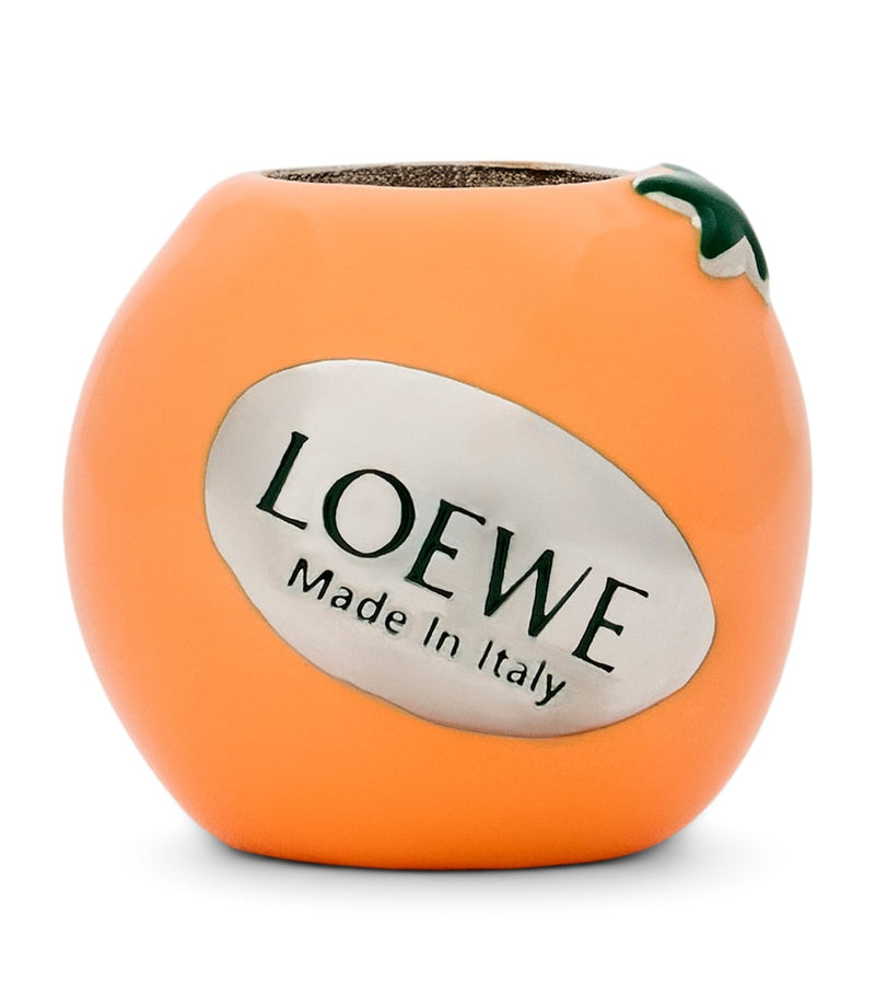 LOEWE Orange Dice Charm brass accessory, imported from the UK