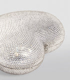 Judith Leiber heart-shaped crystal clutch bag, imported from the UK