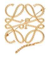 Harrods LOEWE Anagram Rope Brooch (H5cm x W5cm)- Buy online at McGrocer