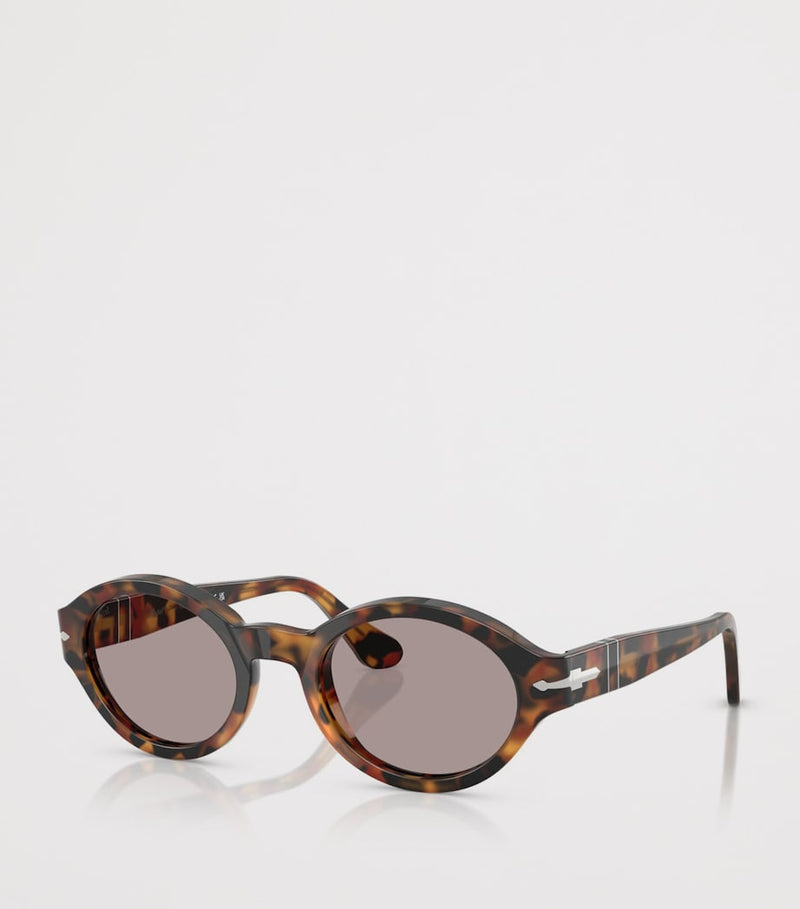 Persol Loris Oval acetate tortoiseshell sunglasses, UK version