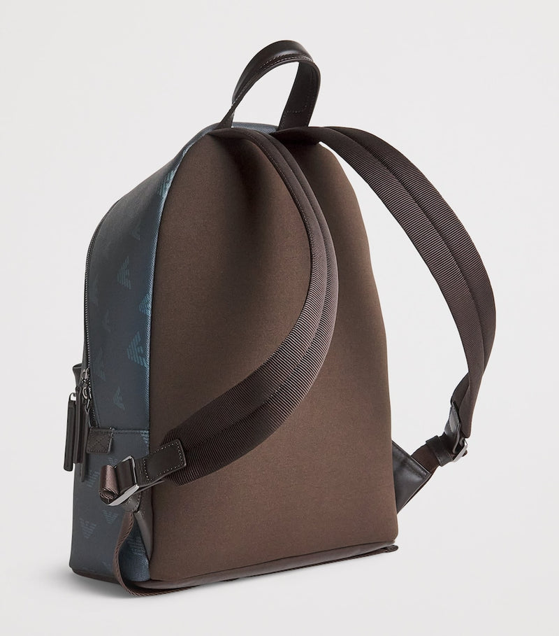 Emporio Armani Eagle backpack coated canvas - British product