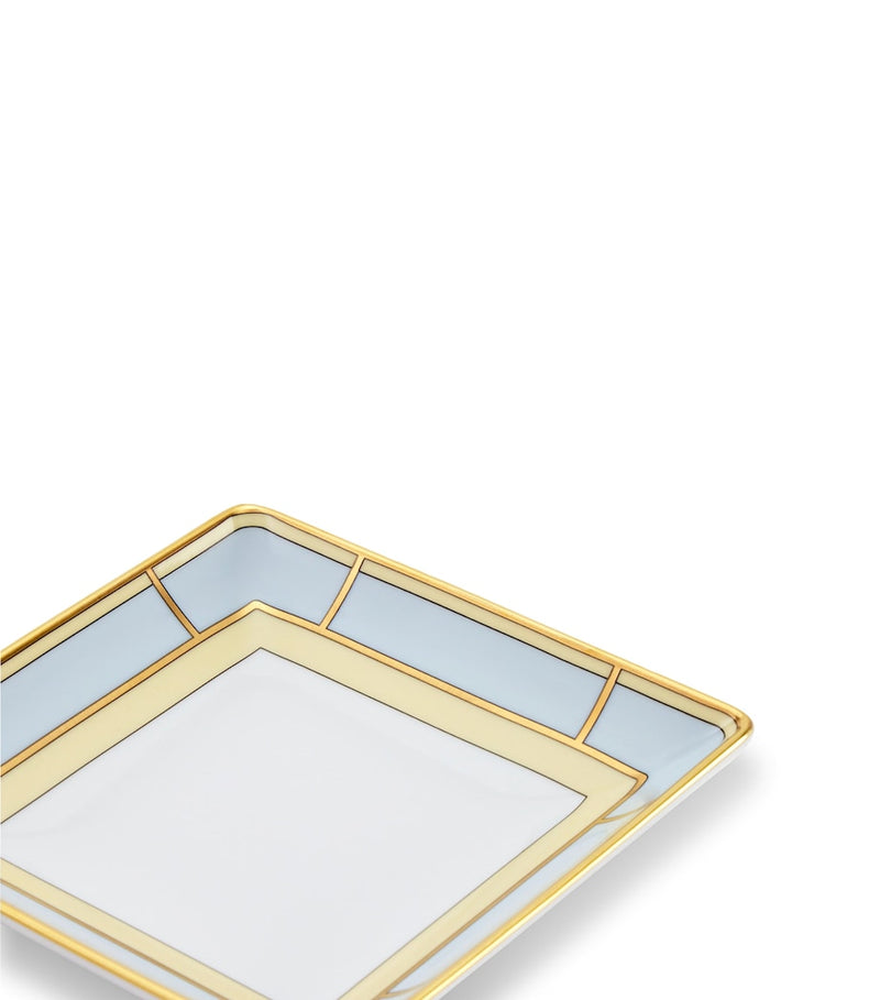 GINORI 1735 porcelain Colonna Diva square change tray 13.5cm, UK version