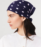 Maje silk polka-dot scarf 60x60cm, imported from the UK