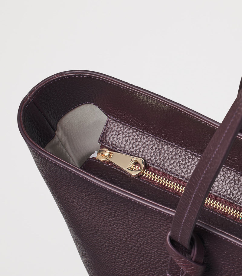 Aspinal of London leather east west tote bag - British product
