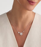 Graff Wild Flower necklace white gold diamond 45cm, imported from the UK