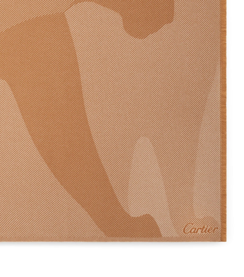 Cartier Wool-Cashmere Panthère de Cartier blanket 190cm x 140cm - British product