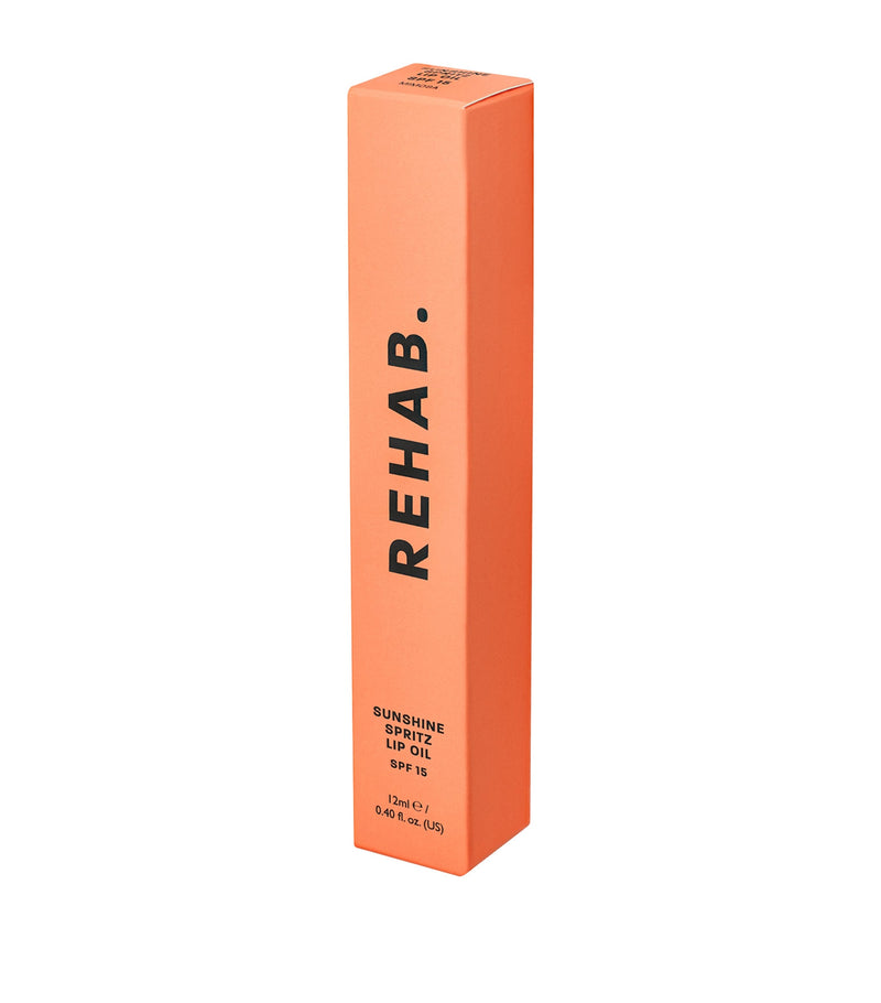 REHAB Sun Spritz Lip Oil SPF 15 12ml, imported from the UK