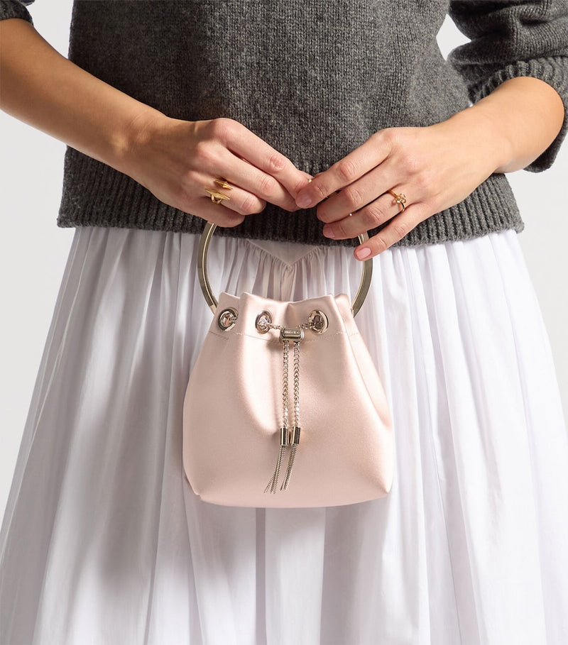 Jimmy Choo Bon Bon satin top-handle bag, UK version