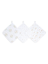 Next aden + anais Pink Essentials 100% Cotton Muslin Bunnies Washcloths 3 Pack- Buy online at McGrocer