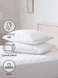 Sleep In Silk firm pillows set of two (British brand)