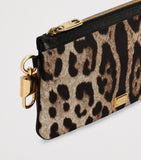 Dolce&Gabbana leopard print pouch 14x24cm, imported from the UK