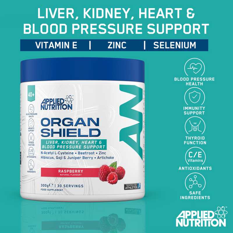 Applied Nutrition Organ Shield Support Powder Peach 300g (British brand)